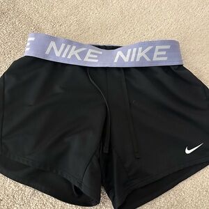 Nike Black Athletic Shorts Elastic Waistband